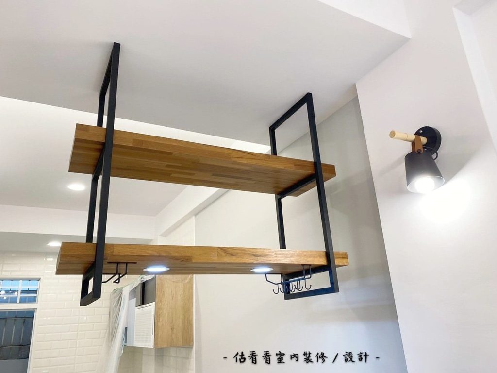 客製化吊頂餐桌置物架