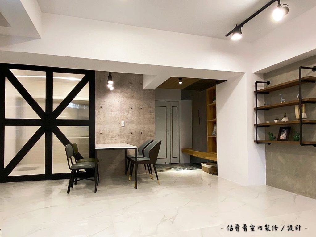 現代風公寓裝潢案例用餐區